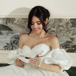 Női szandál 1352 fehér szatén lifestyle