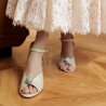 Sandale dama 1329 alb perlat lifestyle