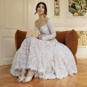 Sandale dama 1329 alb perlat lifestyle