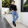 Pantofi casual barbati 989 negru velur lifestyle