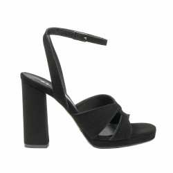 Sandale dama 1347 negru velur