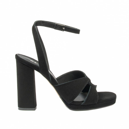 Sandale dama 1347 negru velur