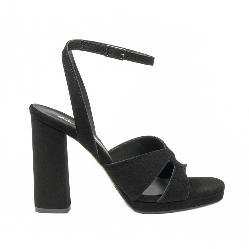 Sandale dama 1347 negru velur