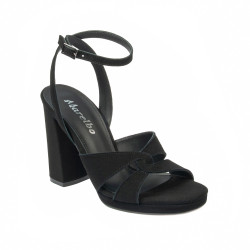 Sandale dama 1347 negru velur