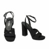 Sandale dama 1347 negru velur