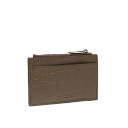 Portcard 209g 01 croco sötétbarna