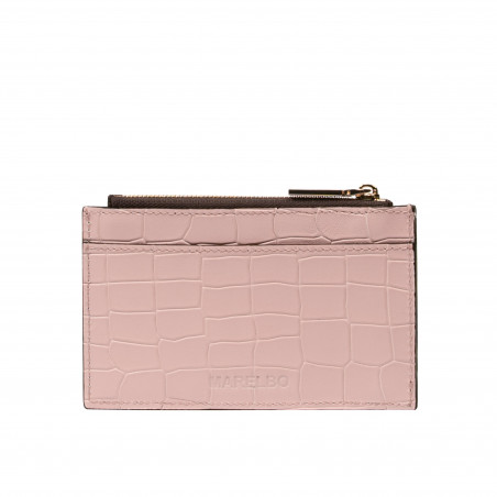 Portcard 209g croco roz pudra