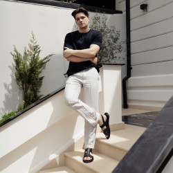 Sandale barbati 363 negru lifestyle