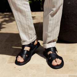 Sandale barbati 363 negru lifestyle