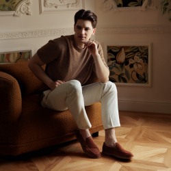 Mocasini barbati 980 camel velur lifestyle