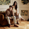 Mocasini barbati 980 camel velur lifestyle