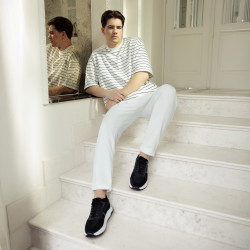 Férfi alkalmi/sport cipő 986 fekete kombinált lifestyle