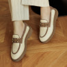 Pantofi casual dama 6092 rafie bej combinat lifestyle