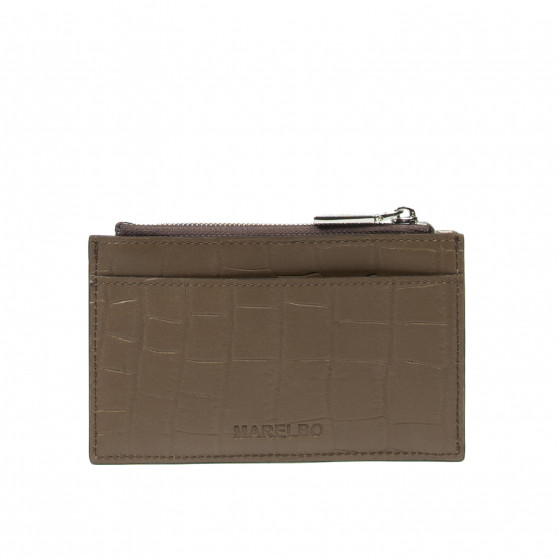 Portcard 209g 01 croco sötétbarna