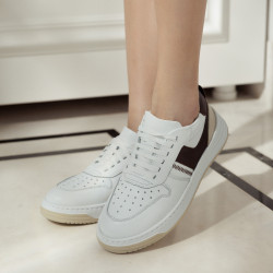 Pantofi sport dama 6088 alb+bej lifestyle