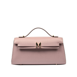 Női válltáska 041g púder rózsaszín saffiano