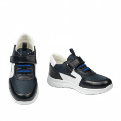 Pantofi copii 2027 indigo combinat