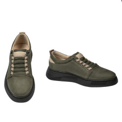 Pantofi sport adolescenti 8006 bufo kaki combinat