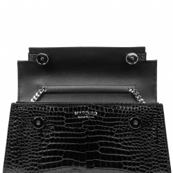 Geanta dama de umar 041g 01 croco lac negru