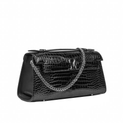 Geanta dama de umar 041g 01 croco lac negru