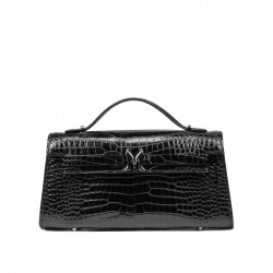 Geanta dama de umar 041g 01 croco lac negru