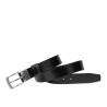 Curea barbati 71b negru lucios+negru perforat