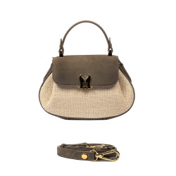 Geanta dama de mana 042g bufo taupe