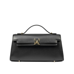 041g fekete napa női váll táska