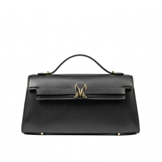 041g fekete napa női váll táska