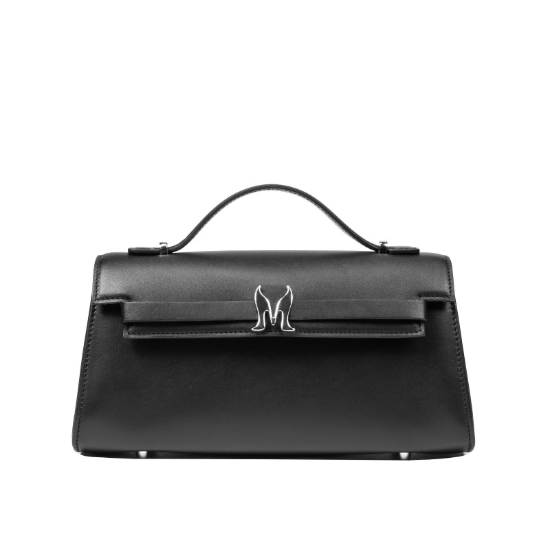 Női váll táska 041g 01 fekete napa