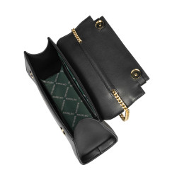 041g fekete napa női váll táska