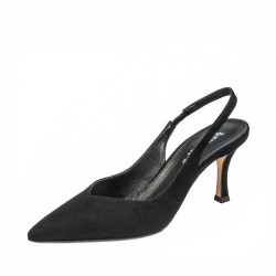 Női szandál 1343 fekete velúr