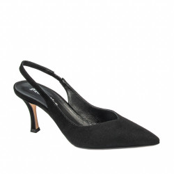 Női szandál 1343 fekete velúr