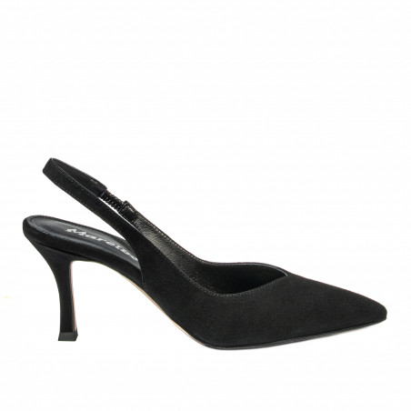 Sandale dama 1343 negru velur