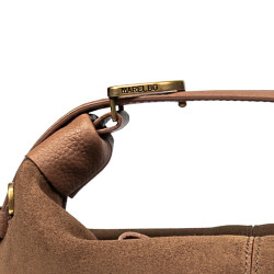 Geanta dama de mana 037g suede maro