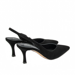 Női szandál 1343 fekete velúr