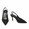 Sandale dama 1343 negru velur
