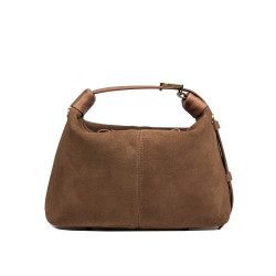 Geanta dama de mana 037g suede maro