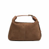 Geanta dama de mana 037g suede maro