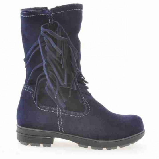 Cizme copii 3208 indigo velur Cizme copii 3208 indigo velur