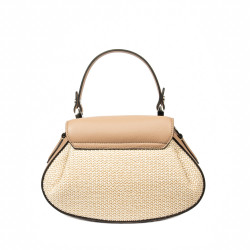 Női kézitáska 042g 01biz nude+raffia