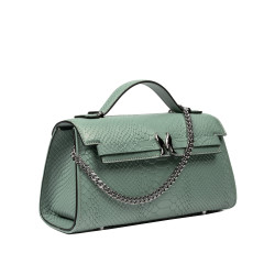 Női válltáska 041g 01 krokodilpisztácia