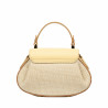 Női kézitáska 042g vajsárga+raffia