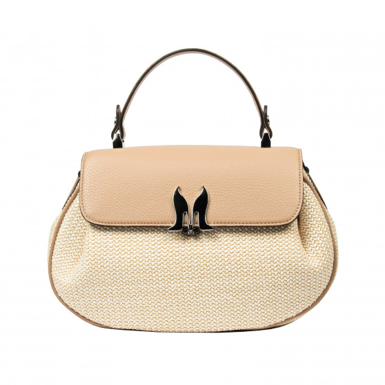 Női kézitáska 043g 01 biz meztelen+raffia