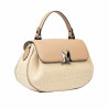 Női kézitáska 043g 01 biz meztelen+raffia