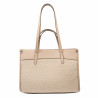 Női strandtáska 045g nude+raffia