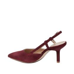 Női szandál 1344 bordó velúr