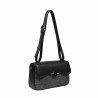Női váll táska 046g 01 fekete+fekete raffia