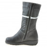 Cizme copii mici 25c negru+alb
