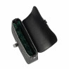 Női váll táska 046g 01 fekete+fekete raffia